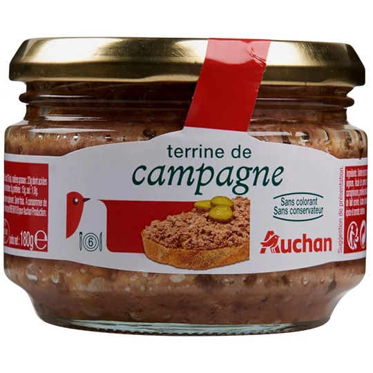 Terrine de campagne sans colorant sans conservateur