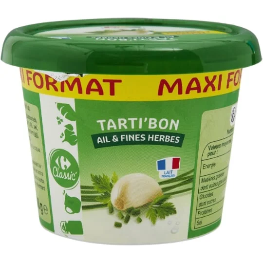 Fromage à tartiner ail & fines herbes