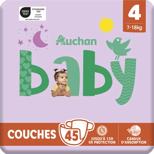 Couches taille 4 (7-18kg)