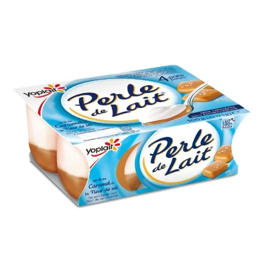 Yaourt sur lit de caramel à la fleur de sel