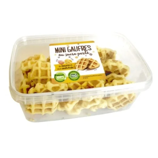 Mini gaufres au sucre perlé