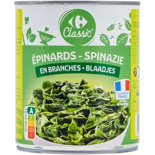 Epinards en branches