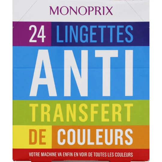 Lingettes anti transfert de couleur