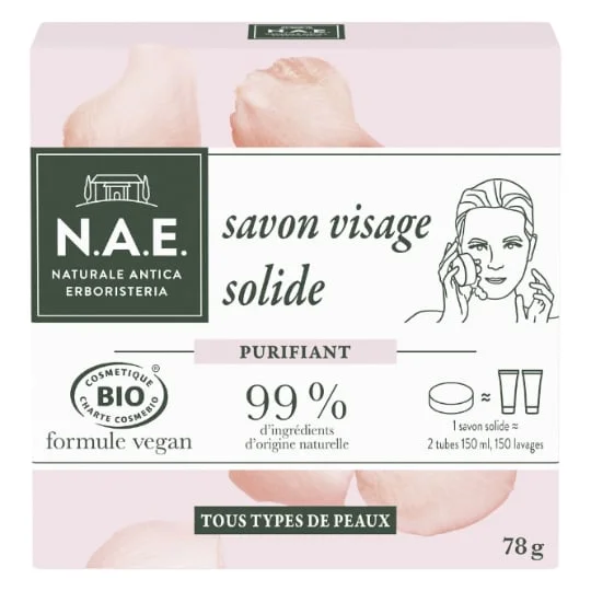 Savon solide visage purifiant Bio