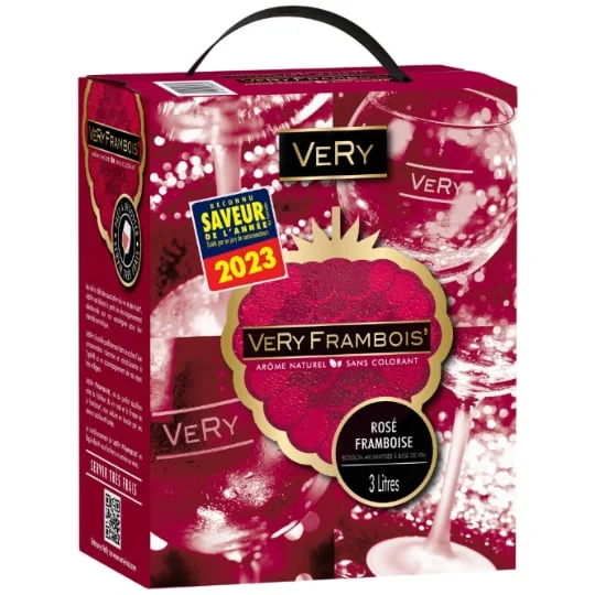 Boisson aromatisée à base de vin saveur framboise