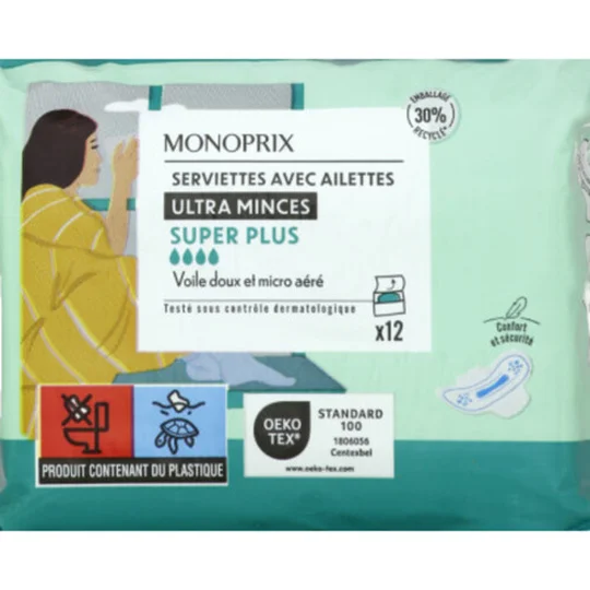 Serviettes ultra-minces Super Plus