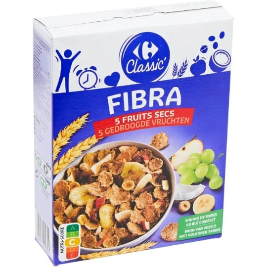 Céréales Fibra 5 fruits secs