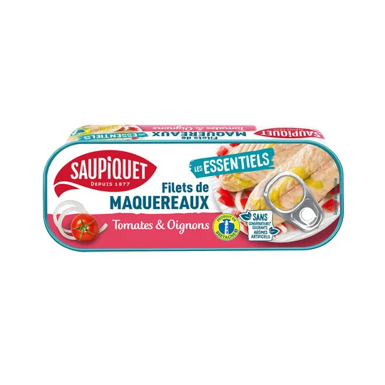 Filets de maqueraux Tomates et oignons