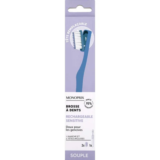Brosse à Dents Rechargeable Sensitive Tête Remplaçable