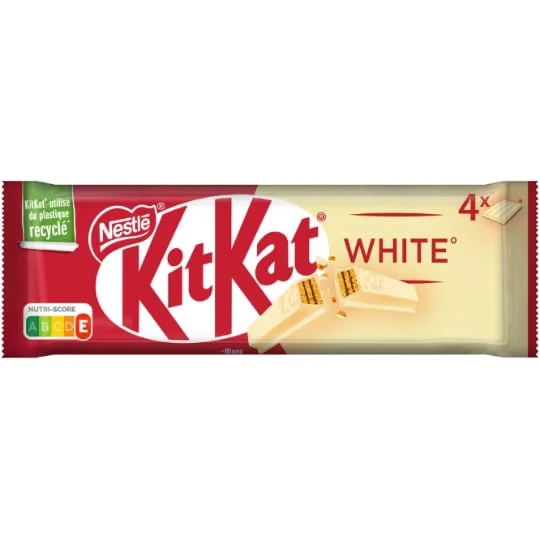 Barres chocolatées blanc