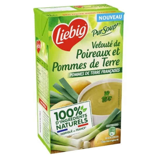 Soupe velouté de poireaux et pommes de terre