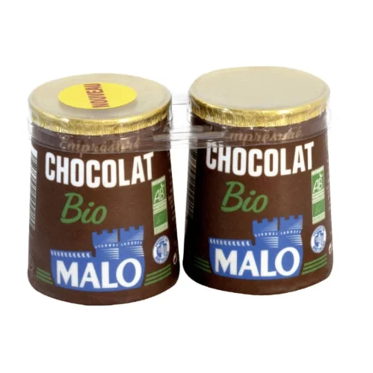 Yaourt emprésuré chocolat Bio