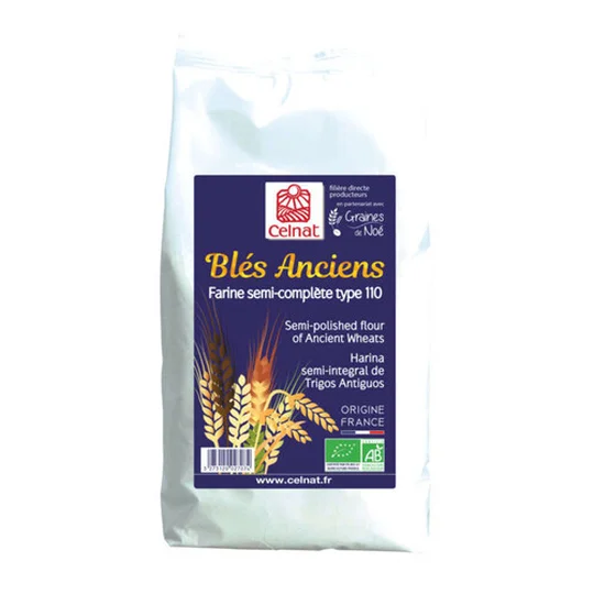 Farine Semi-Complète de Blés Anciens T110 Bio