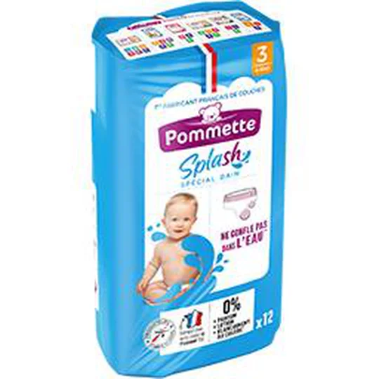 Couches spécial bain Splash, taille 3 : 4-9 kg