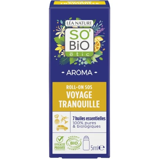 Huile Essentielle Roll-On Voyage Tranquille aux 7 huiles Essentielles Bio