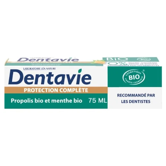 Dentifrice Protection Complète A La Propolis Bio & Extraits De Menthe Bio