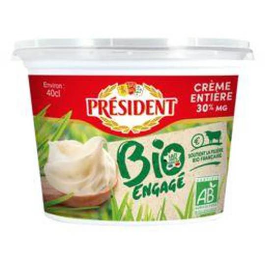 Crème entière La Crèmerie BIO