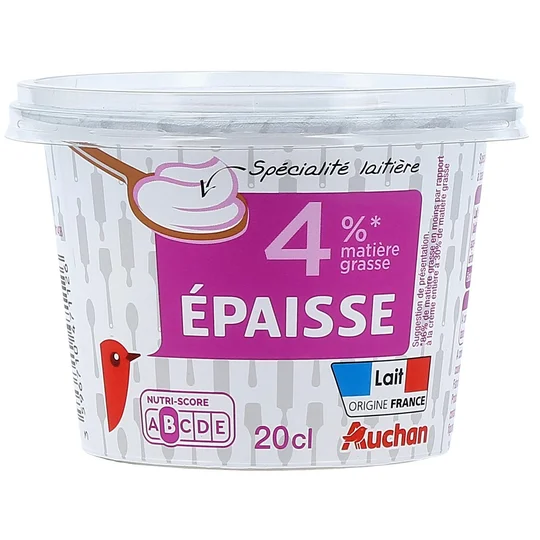 Spécialité laitière épaisse 4%MG