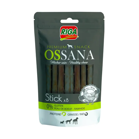 Friandise pour chien Ossana stick x8