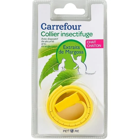 Collier pour chat insectifuge pour extraits de margosa