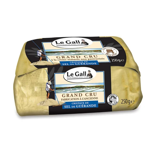 Beurre Grand cru aux cristaux de sel de Guérande