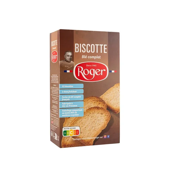 Biscotte Aixoise blé complet