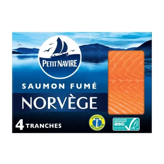 Saumon fumé de Norvège 4 tranches