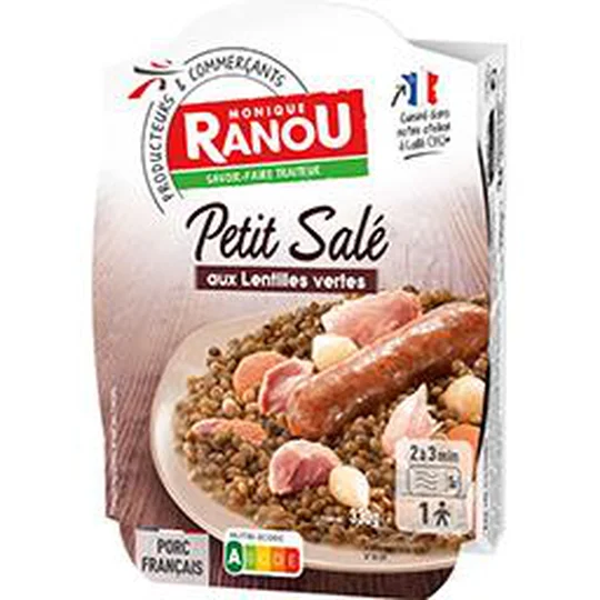 Petit salé aux lentilles vertes