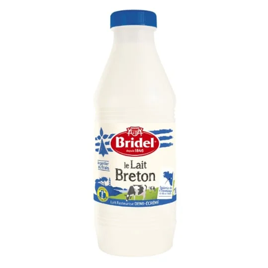Lait Frais Demi-Ecreme Pasteurisé de Bretagne