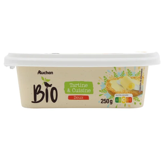 Margarine doux pour tartine et cuisson