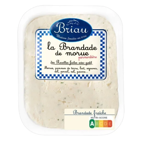 Plat cuisiné brandade de morue
