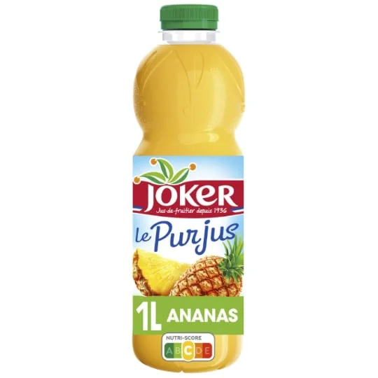 Jus d'ananas sans sucres ajoutés