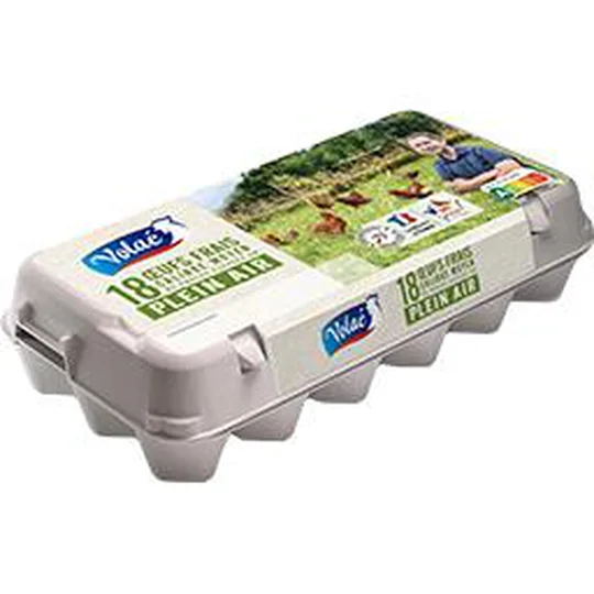 Oeufs frais de poules élevées en plein air