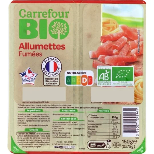 Allumettes bio fumées