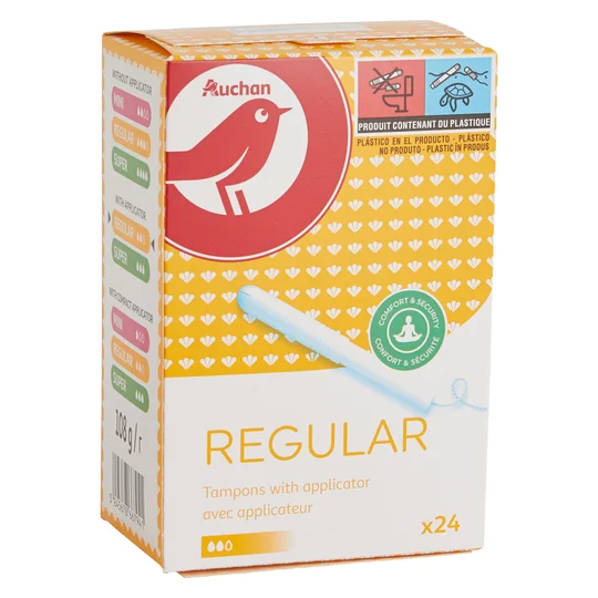 Tampon avec applicateur normal
