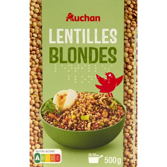 Lentilles blondes