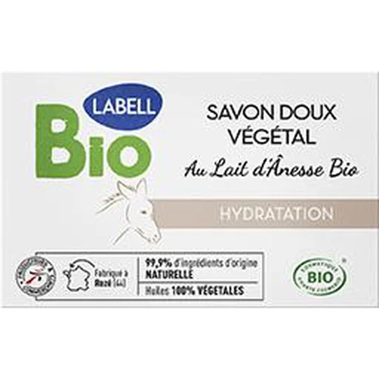 Savon doux végétal Hydratation au lait d'ânesse BIO