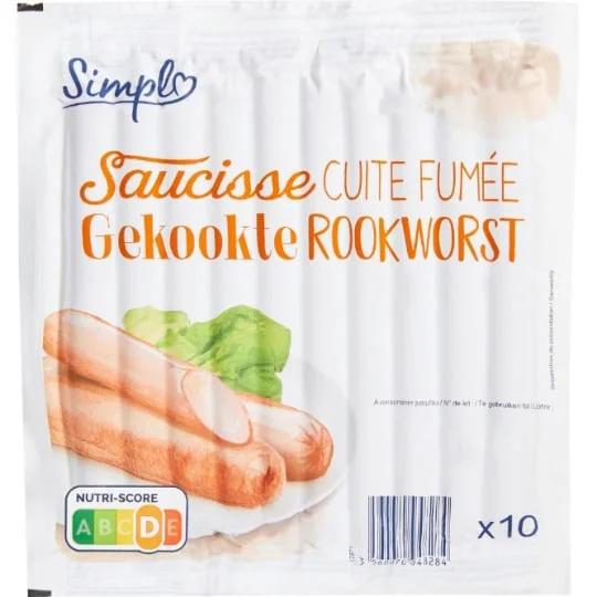 Saucisses cuite fumée