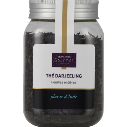 Thé Darjeeling, feuilles entières, plaisir d'Inde