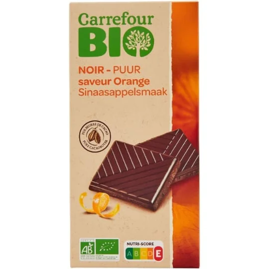 Chocolat noir saveur orange