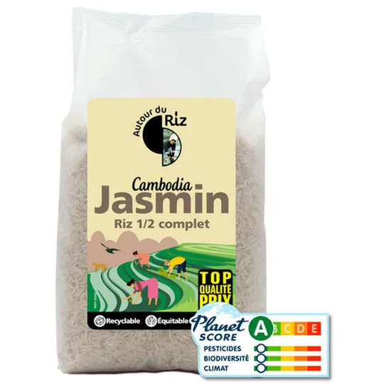 Riz Jasmin Demi-Complet Bio