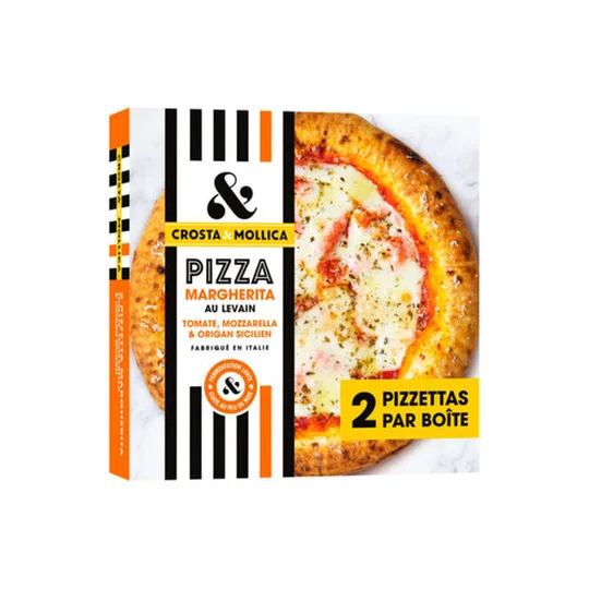 Pizza margherita, surgelées