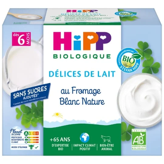 Fromage Blanc Nature Sucré, dès 6 mois
