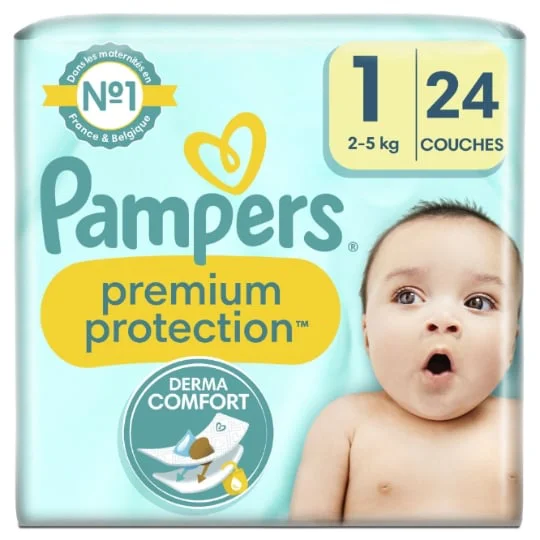 Couches Bébé Premium Protection Taille1 - 2kg-5kg