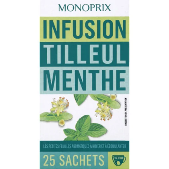 Infusion tilleul menthe