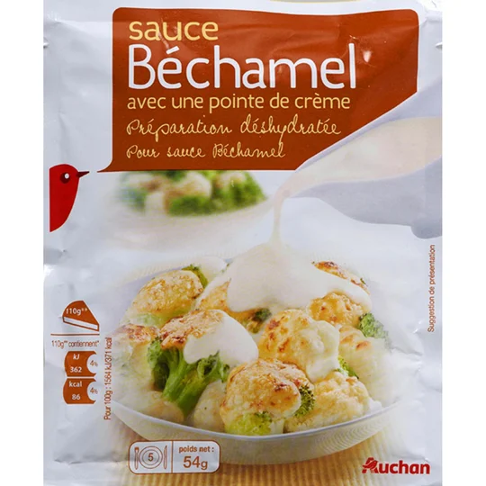 Sauce béchamel déshydratée en sachet