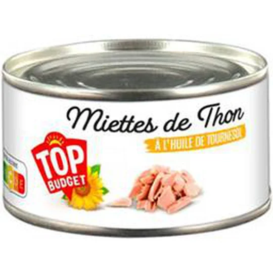 Miettes de thon à l'huile de tournesol