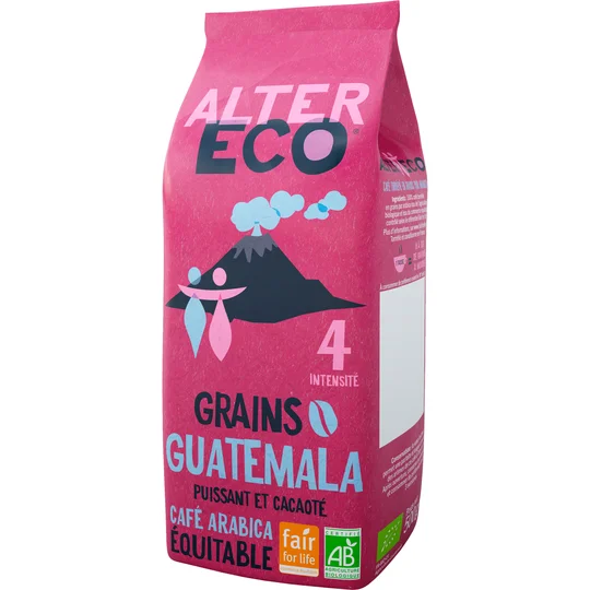 Café bio en grains Guatemala intensité 4