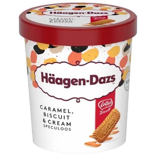 Glace biscuits et caramel spéculoos