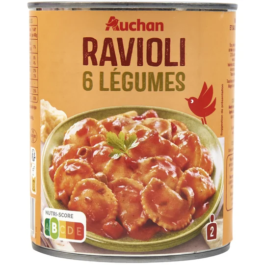 Ravioli aux 6 légumes